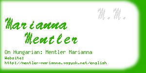 marianna mentler business card